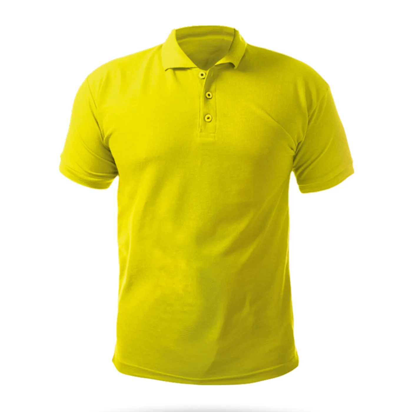AÇELYA SARI XXL POLO YAKA TİŞÖRT
