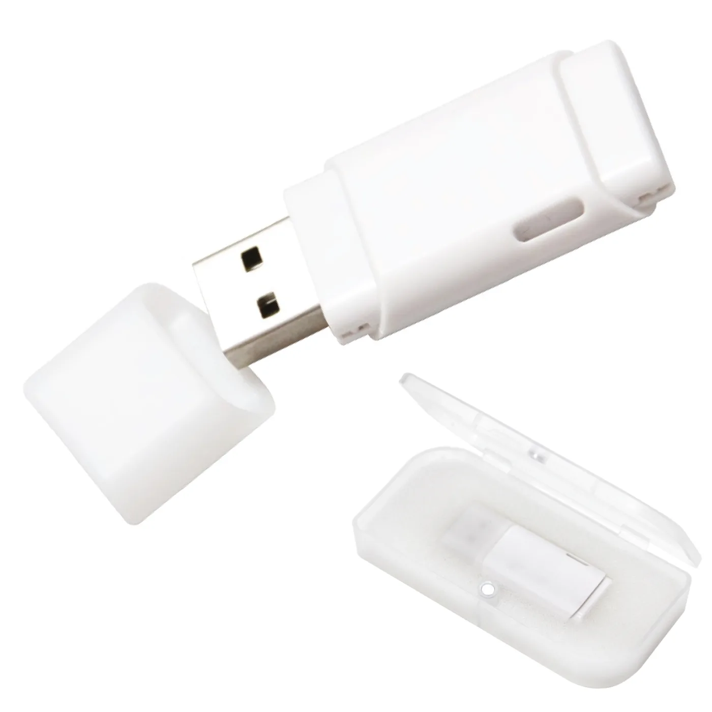 UYGUR BEYAZ PLASTİK USB BELLEK (64 GB)