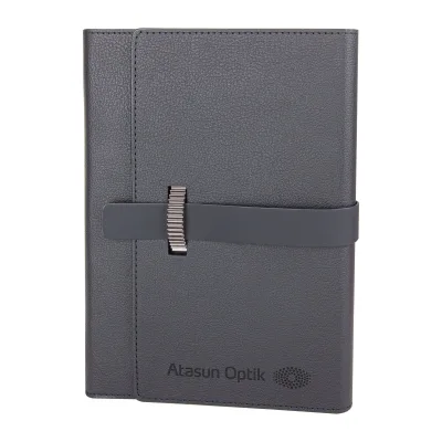 DEMİRTEPE SİYAH TARİHSİZ ORGANİZER DEFTER (17x22CM)