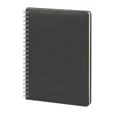 GİMAT SİYAH TARİHLİ SPİRALLİ GÜNLÜK AJANDA (20X28 CM)