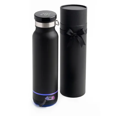 IHLARA SİYAH 650 ML DERECELİ HOPARLÖRLÜ TERMOS