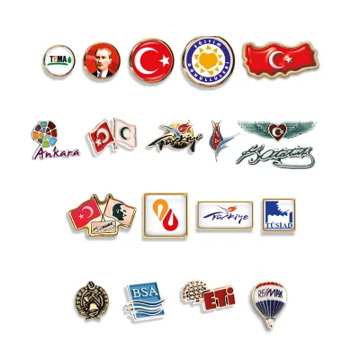 MALDİV ÖZEL DÖKÜM VE DOMEKS BASKILI ROZETLER